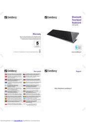 Sandberg Bluetooth TouchpadKeyboard Anleitung
