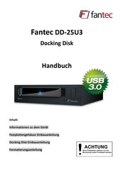 Fantec DD-25U3 Handbuch