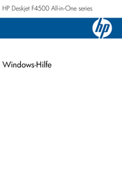 HP Deskjet F4500 All-in-One Handbuch