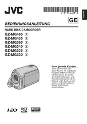 JVC GZ-MG330 Bedienungsanleitung