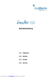 bluMartin freeAir 100 Betriebsanleitung