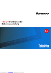 Lenovo T2254pC Bedienungsanleitung