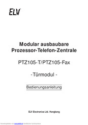 elv PTZ105-Fax Bedienungsanleitung