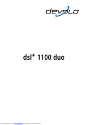Devolo dsl+ 1100 duo Handbuch