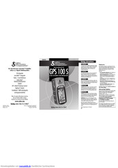 Cobra GPS 100 S Benutzerhandbuch