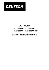 JUKI LK-1903AN-305 Handbuch
