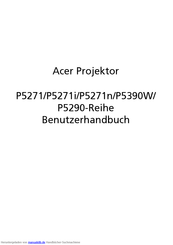 Acer P5271n Reihe Benutzerhandbuch