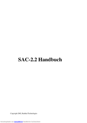RADIKAL TECHNOLOGIES SAC-2.2 Handbuch