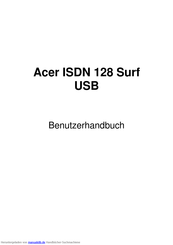 Acer ISDN 128 Surf USB Benutzerhandbuch
