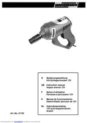 Mannesmann 01725 Bedienungsanleitung
