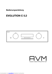 AVM EVOLUTION C 5.2 Bedienungsanleitung