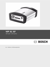 Bosch VIP-X1XF Installations- Und Bedienungshandbuch