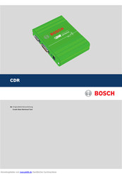 Bosch Crash Data Retrieval Tool Originalbetriebsanleitung