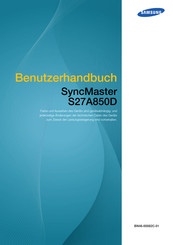 Samsung SyncMaster S27A850D Benutzerhandbuch