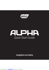 Mio ALPHA Schnellstartanleitung