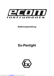 Ecom Instruments Ex-Penlight Bedienungsanleitung