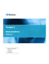 Raritan Paragon II Benutzerhandbuch