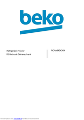 Beko RCNA340K30X Handbuch