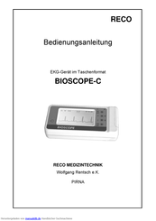RECO BIOSCOPE-C Bedienungsanleitung
