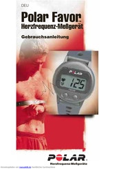 Polar Electro Favor Gebrauchsanleitung