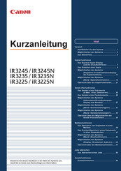 Canon iR3245 Kurzanleitung