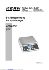 KERN FCF Betriebsanleitung