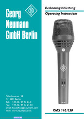 Georg Neumann GmbH KMS 150 Bedienungsanleitung