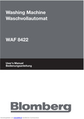Blomberg WAF 8422 Bedienungsanleitung