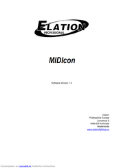 Elation MiDIcon Bedienungsanleitung