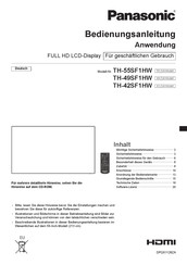 Panasonic TH-55SF1HW Bedienungsanleitung