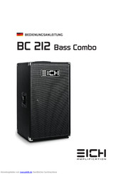 Eich BC 212 Bass Combo Bedienungsanleitung