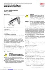 WAREMA WMS Installation Und Betriebsanleitung