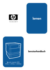 HP LaserJet 4550DN Benutzerhandbuch