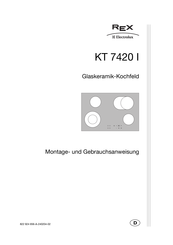 REX KT 7420 I Montageanweisung Und Gebrauchsanweisung