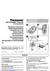 Panasonic RN202 Bedienungsanleitung