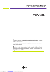 LG W2220P Benutzerhandbuch