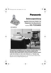 Panasonic KX-TCD340G Bedienungsanleitung