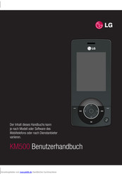 LG KM500 Benutzerhandbuch