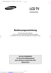 Samsung LW32A33W Bedienungsanleitung