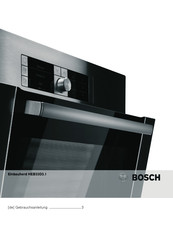 Bosch HEB33D3.1 Edelstahl Einbauher Gebrauchsanleitung