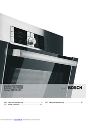 Bosch HCE722120 weiß Elektro-Standherd 60 cm breit mit Glaskeramik-Kochfeld Gebrauchsanleitung