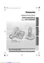 Panasonic KX-TCD535G Bedienungsanleitung