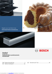 Bosch HCE422120C weiß Elektro-Standherd 60 cm breit mit Glaskeramik-Kochfeld Gebrauchsanleitung