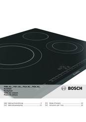 Bosch PIE975N14E Edelstahl Comfort-Profil Induktions-Kochstelle Glaskeramik Gebrauchsanleitung