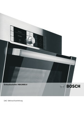 Bosch HBG30B5.0 Edelstahl Einbaubackofen Gebrauchsanleitung