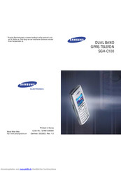 Samsung SGH-C100 Bedienungsanleitung