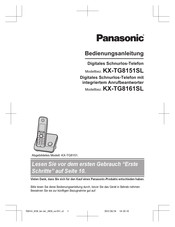 Panasonic KX-TG8151SL Bedienungsanleitung