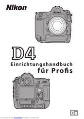 Nikon D4 Handbuch