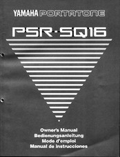 Yamaha PSR-SQ16 Bedienungsanleitung