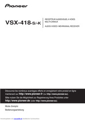 Pioneer VSX-418-K Bedienungsanleitung